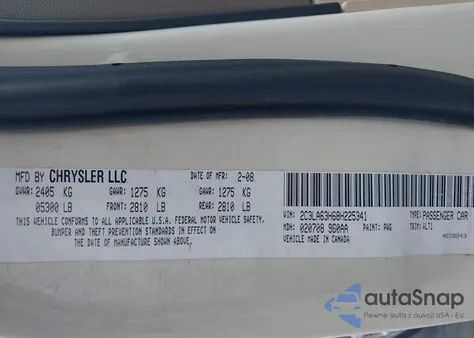 2008 Chrysler 300C Hemi from USA, damaged, VIN 2C3LA63H68H225341